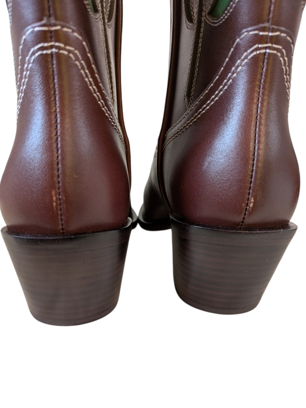 Randall Loeffler Espresso Vachetta with Tulips Wilder Boots...Size 9 - Picture 8 of 10